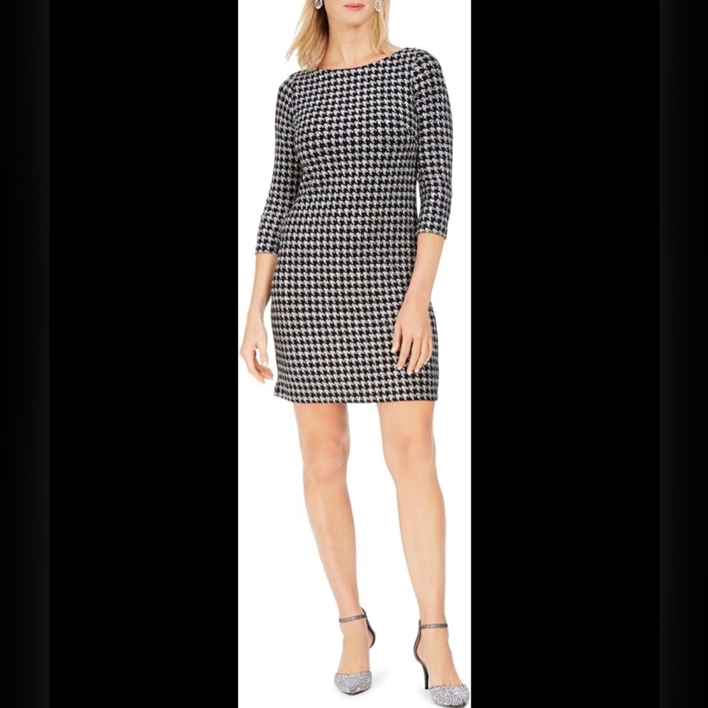 Glitter Houndstooth Cocktail dress